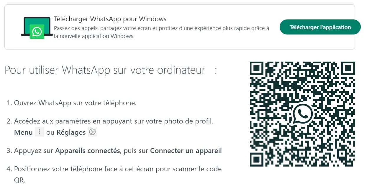 WhatsApp PC Windows et Mac